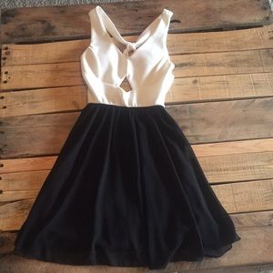 Black and white dress